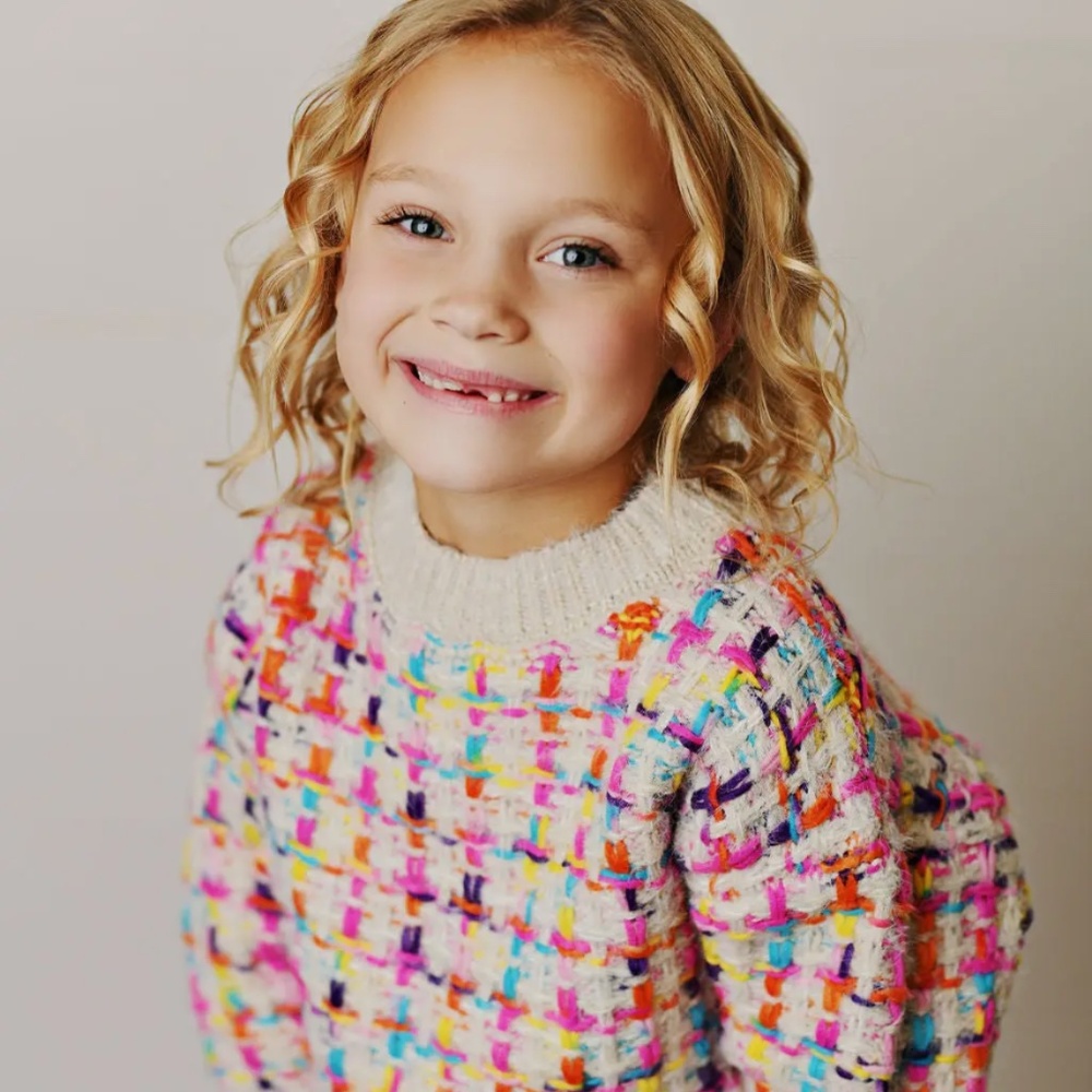 Girls Colorful Sweater